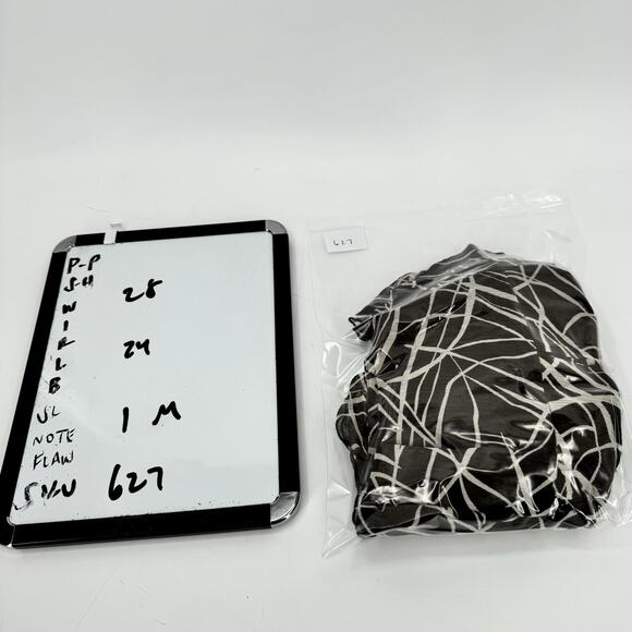 Chico's Skirt Womens Medium (28x24 ACTUAL) Brown Silk Gauzy Lined Flare - Picture 8 of 8